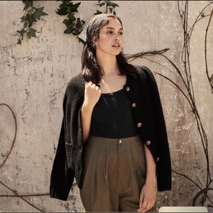 DOEN ZORA COTTON PANTS OLIVE / PINE 6 NWT